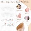 EACOZY Heel Grips, Clear Shoe Heel Inserts, Heel Cushion Pads for Women Men Loose Shoes, 5 Pairs view 2