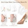 EACOZY Heel Grips, Clear Shoe Heel Inserts, Heel Cushion Pads for Women Men Loose Shoes, 5 Pairs view 3