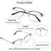 Blue Light Blocking Glasses, Anti Eyestrain, TV Glasses for Women Men, Anti UV, Anti Glare view 3