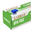 KAMMAK Plastic Wrap with Slide Cutter - 4 Pack 12 inch Clear Cling Film, 300 Square FT Roll - BPA Free, Microwave Safe, Quick Cut Kitchen Wrap view 2