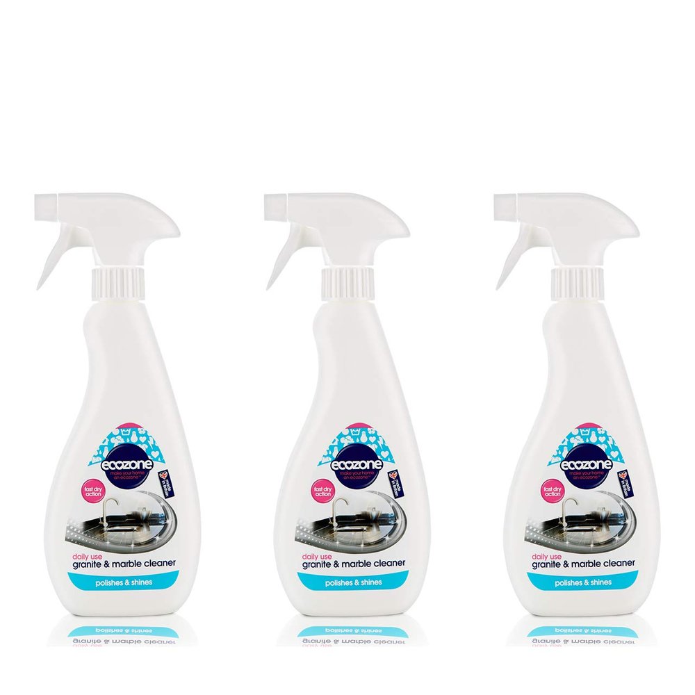 Ecozone Granite & Marble Cleaner. Pack of 3