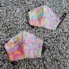 Single"Unicorn Hearts" Cotton Face-Mask view 3