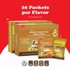 Pocas Honey Ginger Instant Tea Powder, Lemon Flavor 2-Pack, Ginger Extract & Real Honey, Caffeine-Free Tea, 20 Packets per Box view 3