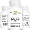 Folic Acid 5mg - BioTech Pharmacal - 100 Capsules - Pack of 2 view 2