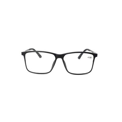 Square Full Frame Reading Glasses, Women Stylish, Eyeglasses, Anti Glare, Spring Hinge, Lady Quality Readers (Color : Black, Size : 2.5)