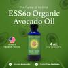 C60 Evo Organic Avocado Oil, 100% Pure ESS60 (.6 mg/mL) Supports Joint Health, Flexibility, Energy, Immunity, Sleep (4 oz) view 2