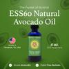 C60 Evo Organic Avocado Oil, 100% Pure ESS60 (.6 mg/mL) Supports Joint Health, Flexibility, Energy, Immunity, Sleep (4 oz) view 3