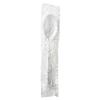 Karat [5.9" - 1,000 pcs] White Individually Wrapped PP Plastic Heavy-Weight Disposable Tea Spoons (U3533W) view 4