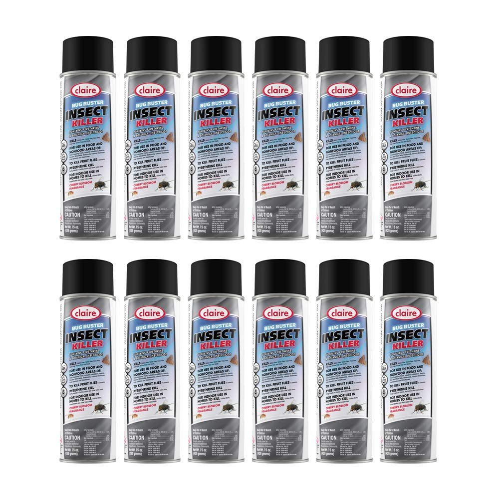 Claire CL271-12pk Bug Buster Insect Killer; 15 Oz. Net Wt., 12 Count