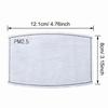 100 Pcs Activated Carbon PM2.5 Mask Filter Paper 5 Layers Replacement PM 2.5 Face Filter Insert view 2