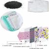 100 Pcs Activated Carbon PM2.5 Mask Filter Paper 5 Layers Replacement PM 2.5 Face Filter Insert view 3