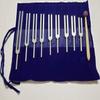 KASHSURG Tuning Forks Set of 9 for Healing DNA Repair Blessings Miracle with Long Handles view 1