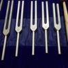 KASHSURG Tuning Forks Set of 9 for Healing DNA Repair Blessings Miracle with Long Handles view 2