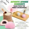 Japanese Mochi 8 Variety Pack: Boba Milk Tea, Taro, Sesame, Hamimelon, Lychee, Green Tea, Peanut & Red Bean in Fusion Select Gift Box view 3