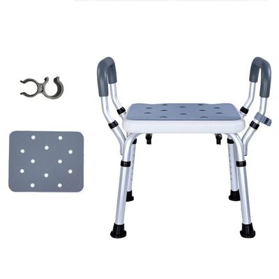Elderly Bath Stool, Non-Slip Easy to Fold with Potty Bathroom Shower Chair for Handicapped Pregnant Woman ALGFree (Color : A)