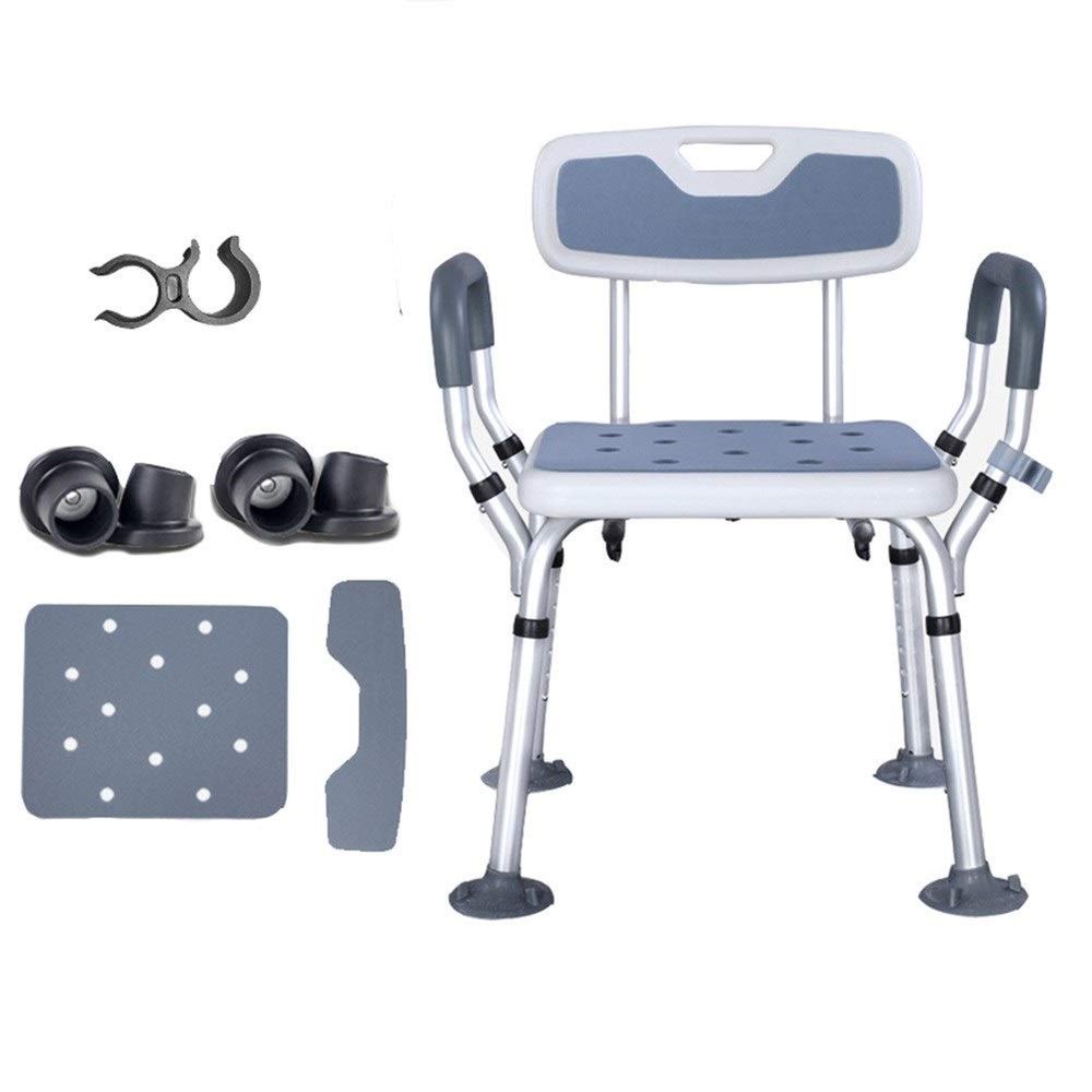 Elderly Bath Stool, Non-Slip Easy to Fold with Potty Bathroom Shower Chair for Handicapped Pregnant Woman ALGFree (Color : C)