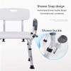 Elderly Bath Stool, Non-Slip Easy to Fold with Potty Bathroom Shower Chair for Handicapped Pregnant Woman ALGFree (Color : B) view 3