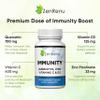 Zenrenu Immunity Quercetin 700 mg Zinc Vitamin C Vitamin D Immune Support Supplement with Curcumin - Easy to Absorb Immunity Supplement, 100 Vegetarian Capsules 50 Day Supply view 2