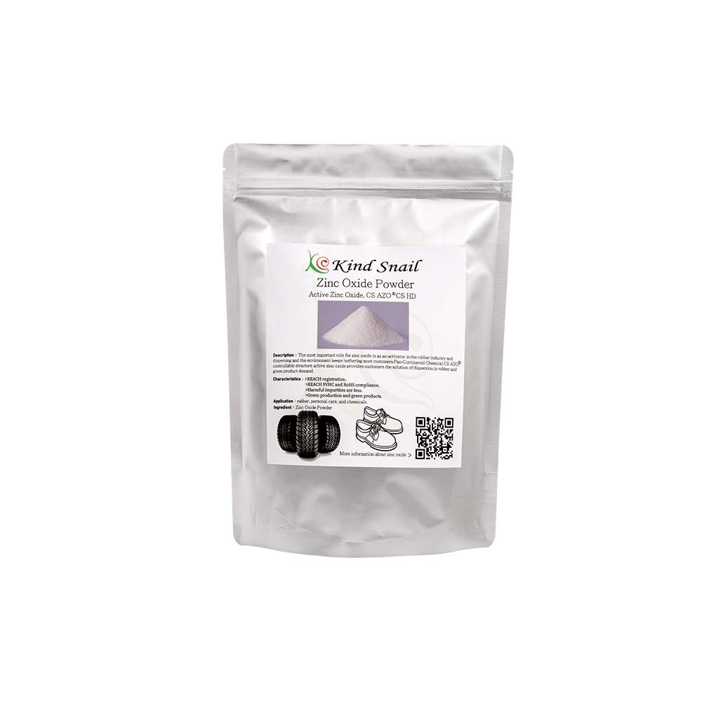 Zinc Oxide Powder -CS AZO 1KG/CS AZO complied Reach Registration and RoHS, SVHC Standards for Rubber Industry, Produced by Patented core-Shell Technology.(CS AZO 1KG)