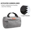 FIREDOG Smell Proof Bag, Dog Tested Smell Proof Case Big Smell Proof Pouch for Travel Storage 9x4x5 Inch (Grey) view 2