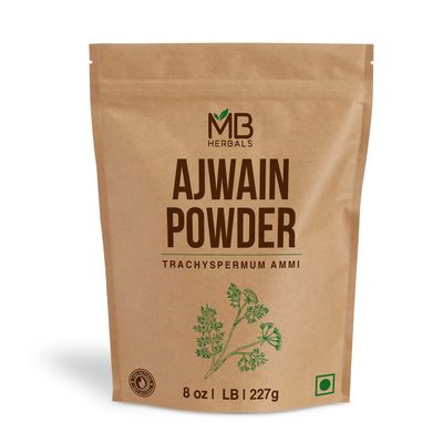 MB Herbals Ajwain Powder 8 oz (227 Gram / 0.5 LB) | Ajowan Powder | Carom Seed Powder | Trachyspermum ammi | Gluten Free | Non GMO