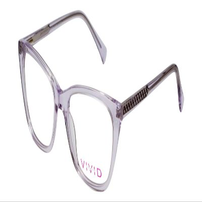 Calabria Vivid Designer Reading Blue Light Blocking Eyeglasses 886 in Light Purple 53 mm +2.75