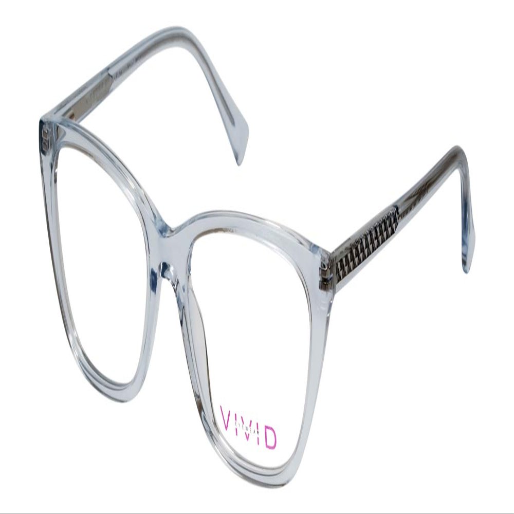 Calabria Vivid Designer Reading Blue Light Blocking Eyeglasses 886 in Light Blue 53 mm +1.75