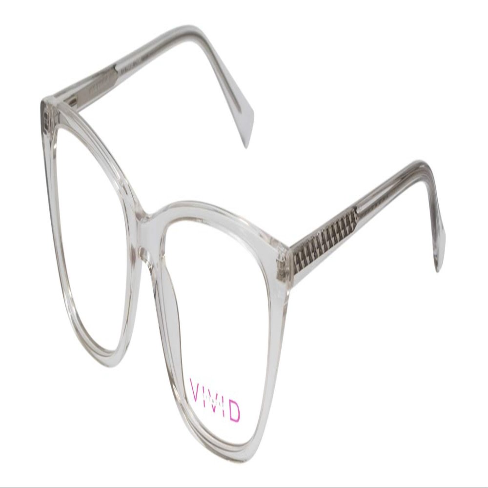 Calabria Vivid 886 Designer Blue Light Filter Eyewear Shiny Crystal, 53 mm