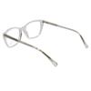 Calabria Vivid Designer Reading Blue Light Blocking Eyeglasses 886 in Shiny Crystal 53 mm +1.25 view 4