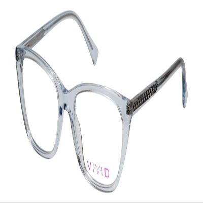 Calabria Vivid Designer Reading Blue Light Blocking Eyeglasses 886 in Light Blue 53 mm +2.25