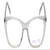 Calabria Vivid Designer Reading Blue Light Blocking Eyeglasses 886 in Shiny Crystal 53 mm +1.50 view 2