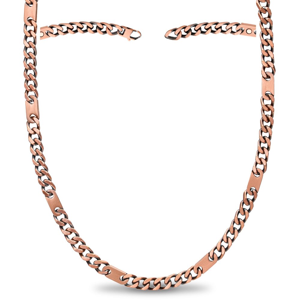 MagnetRX Copper Magnetic Necklace - Effective Necklace for Men and Women - 99.9% Pure Copper Chain with Magnets (20.0 Inches)