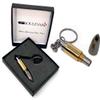 AOLDHYY Cigar Boulevard Cigar Punch Cutter Ammo Gold-Gun and Stainless Steel Built-in Plunger view 3