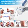 3 Pack Headgear Compatible with P10 Nasal Pillow Mask Straps Included 3 Super Elastic Straps and 6 Adjustment Clips(Grey) view 4