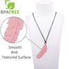 Sensory Chew Necklace for Kids, Boys and Girls, 5 Pack Silicone Feather Chewy Necklaces for Autism, ADHD, Chewing, Oral Motor Chewable Pendant for Mild Chewers view 2