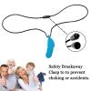 Sensory Chew Necklace for Kids, Boys and Girls, 5 Pack Silicone Feather Chewy Necklaces for Autism, ADHD, Chewing, Oral Motor Chewable Pendant for Mild Chewers view 3