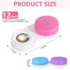 KISEER 12 Pack Colorful Cute Contact Lens Case Bulk Box Holder Container Soak Storage Kit (6 Color) view 2