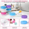 KISEER 12 Pack Colorful Cute Contact Lens Case Bulk Box Holder Container Soak Storage Kit (6 Color) view 3