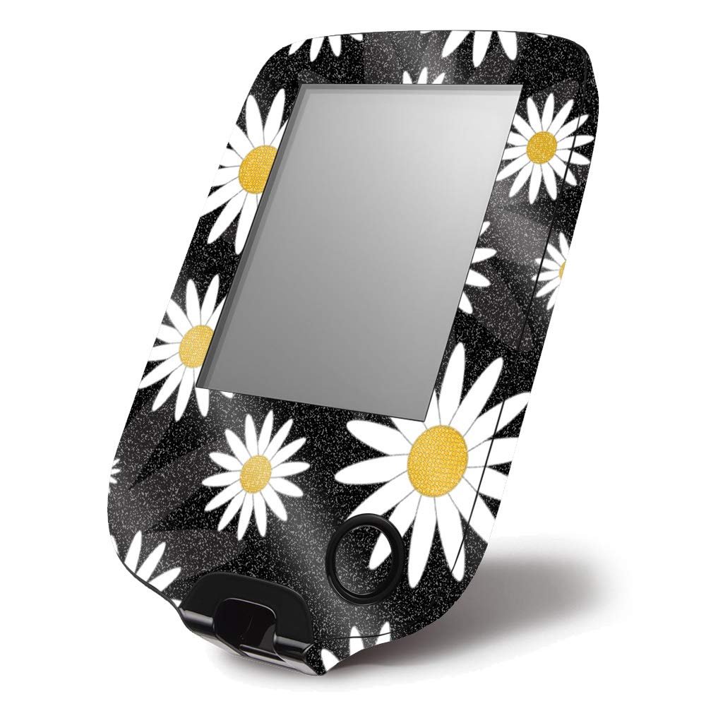 MightySkins Glossy Glitter Skin for Freestyle Libre 1 & 2 10 & 14 Day Versions - Daisies | Protective, Durable High-Gloss Glitter Finish | Easy to Apply, Remove, and Change Styles | Made in The USA