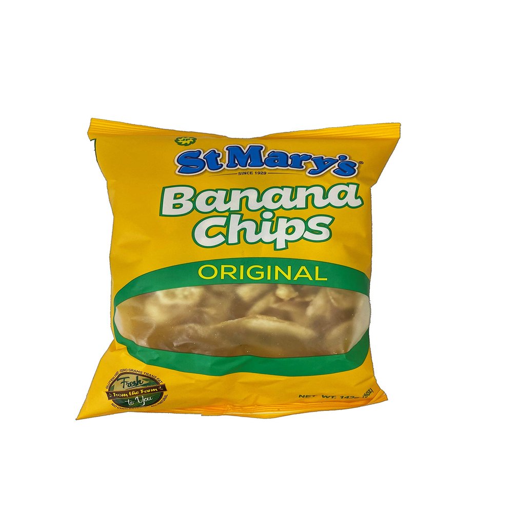 30 x St Mary's Banana Chips 142g (5oz) Full Case