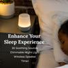 Yogasleep Duet White Noise Sound Machine & Night Light, 30 Natural Sounds,Bluetooth-Wireless Speaker for Travel,Office Privacy,Concentration,Sleep Aid for Adults & Baby, Registry & Nursery Gift,White view 2