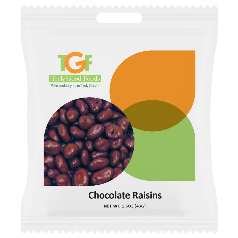 Chocolate Raisins Mini Snack Bags, 1.5oz, 120-count