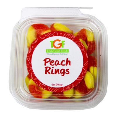 Peach Rings Mini Cubes, 5oz, 12-count