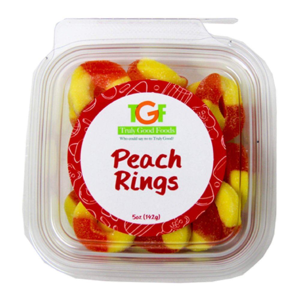 Peach Rings Mini Cubes, 5oz, 12-count