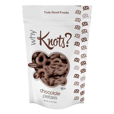 Chocolate Pretzels Why Knots?, 4.5oz, 12-count