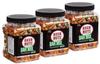 BEER NUTS Bar Mix w/Wasabi - Pretzels, Cheese Stix, Sesame Stix, Insane Grain & Wasabi Peas - 12oz Resealable Jar (Pack of 3) view 1