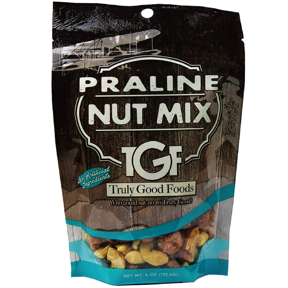 Praline Nut Mix Resealable Bags, 4oz, 12-count