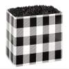 6 PK, Buffalo Plaid Black Basket Boxes, Large 10.25 x 6 x 7.5" for Party, Holiday & Event Decor view 1