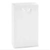 100 PK, White Kraft Gift Bags, Cub 8 x 4 x 10" for Party, Holiday & Events view 1