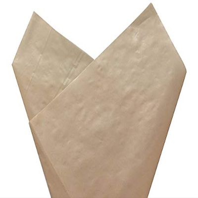 100 PK, Brown Mineral Paper Sheets, 20 x 28" with 3" Center Cut for Events Decor